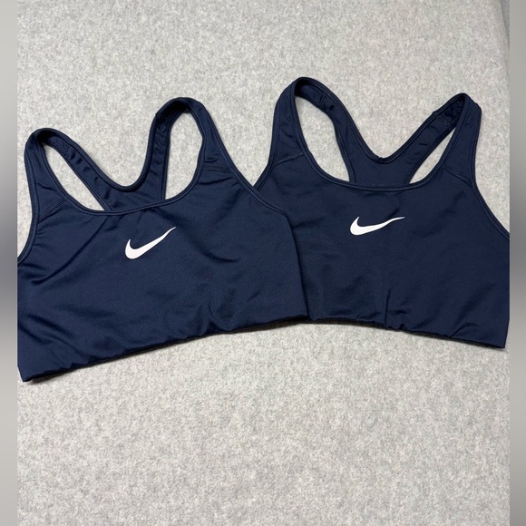 Nike Other - 2 Nike Sports Bra Women’s Training Medium Navy Blue Collegiate Team issued